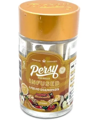 Apple and Bananas – Persy Liquid Diamonds Infused Pre-Rolls (Collectible Jar)