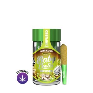 Kiwi Kush Liquid Diamond Prerolls 5-Pack – Baby Jeeter (Indica)