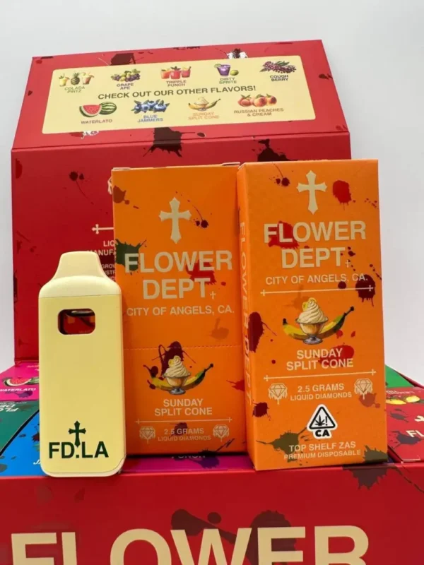 Flower Dept Disposable – Sunday Split Cone Flavor (Hybrid)