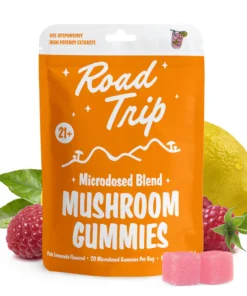 Road Trip – Microdosed Gummies + Functional Mushrooms – Pink Lemonade