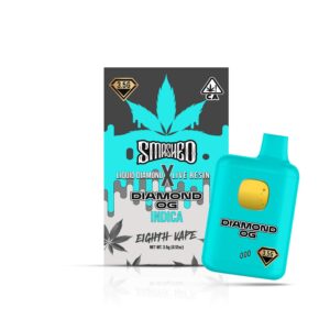 Experience Diamond OG Indica Disposable by Smashed. Liquid Diamond x Live Resin for potent relaxation. Fast EU delivery to Germany, Switzerland & Austria.