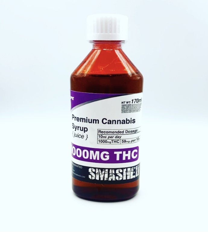 Screenshot cannabis syrup, THC syrup, grape cannabis syrup, premium cannabis syrup, 1000mg THC, cannabis edibles, THC drinks, cannabis infused syrup, weed syrup, BubatzExpress